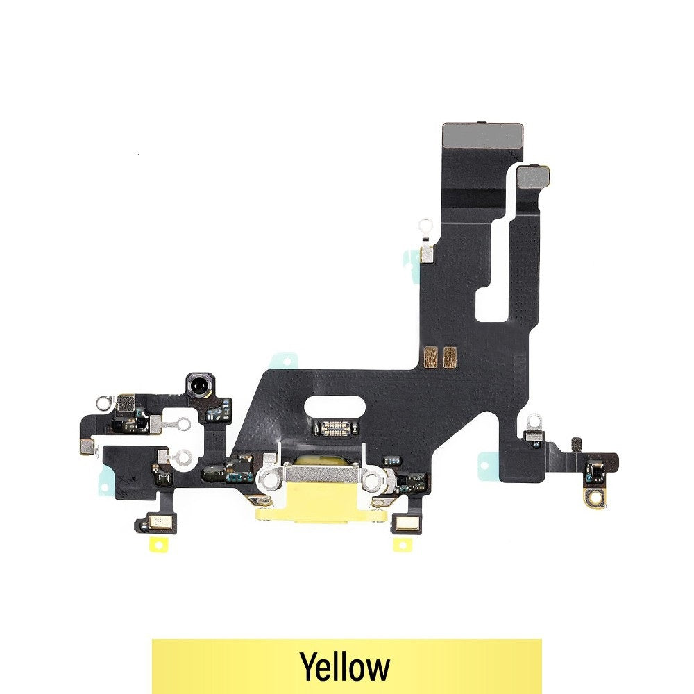 Charging Port for iPhone 11 (Purple)-Yellow Charging Port for iPhone 11 (Purple)-Yellow